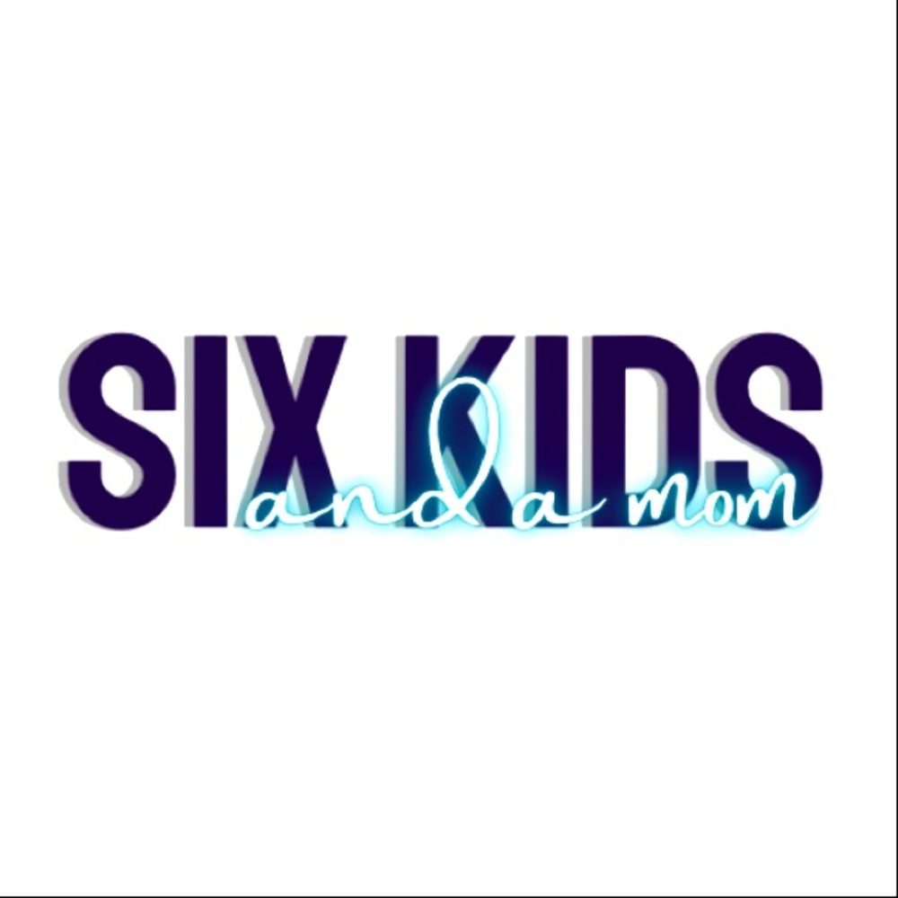 About six kids and a mom